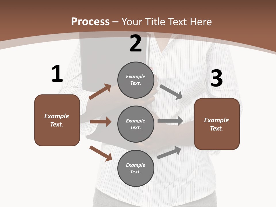 Elegant Successful Posing PowerPoint Template