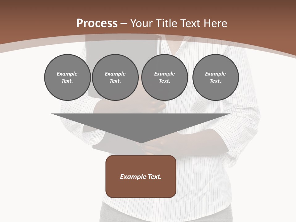 Elegant Successful Posing PowerPoint Template