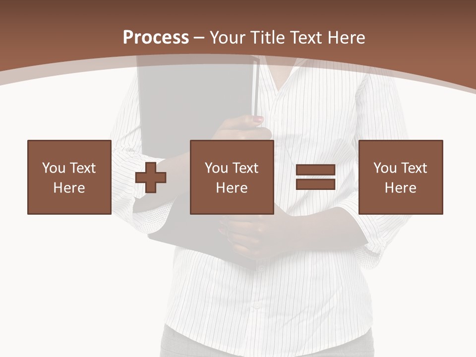 Elegant Successful Posing PowerPoint Template