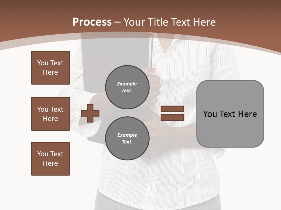 Elegant Successful Posing PowerPoint Template