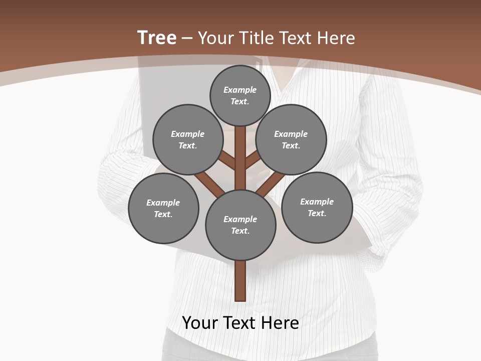 Elegant Successful Posing PowerPoint Template