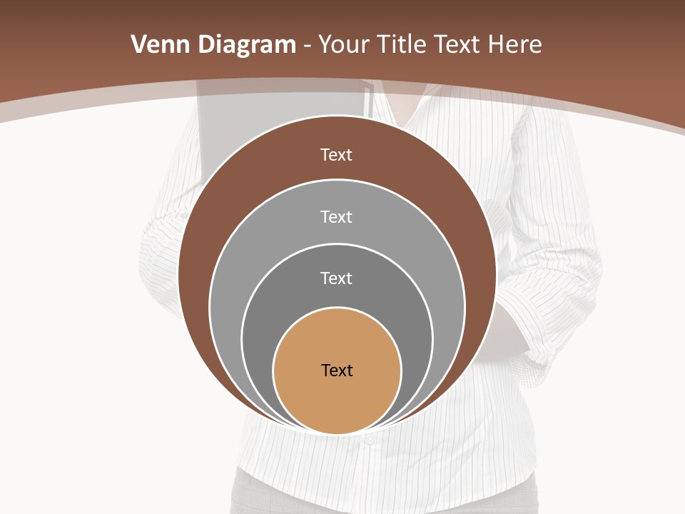 Elegant Successful Posing PowerPoint Template