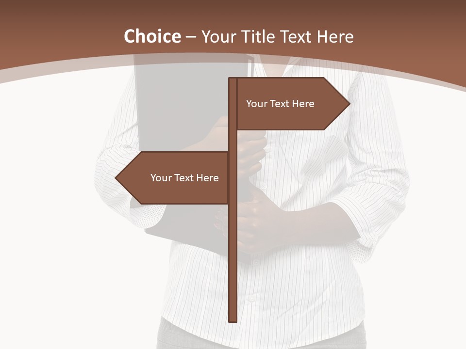 Elegant Successful Posing PowerPoint Template