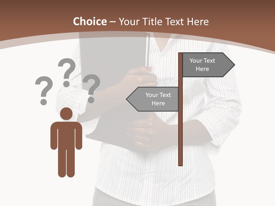 Elegant Successful Posing PowerPoint Template