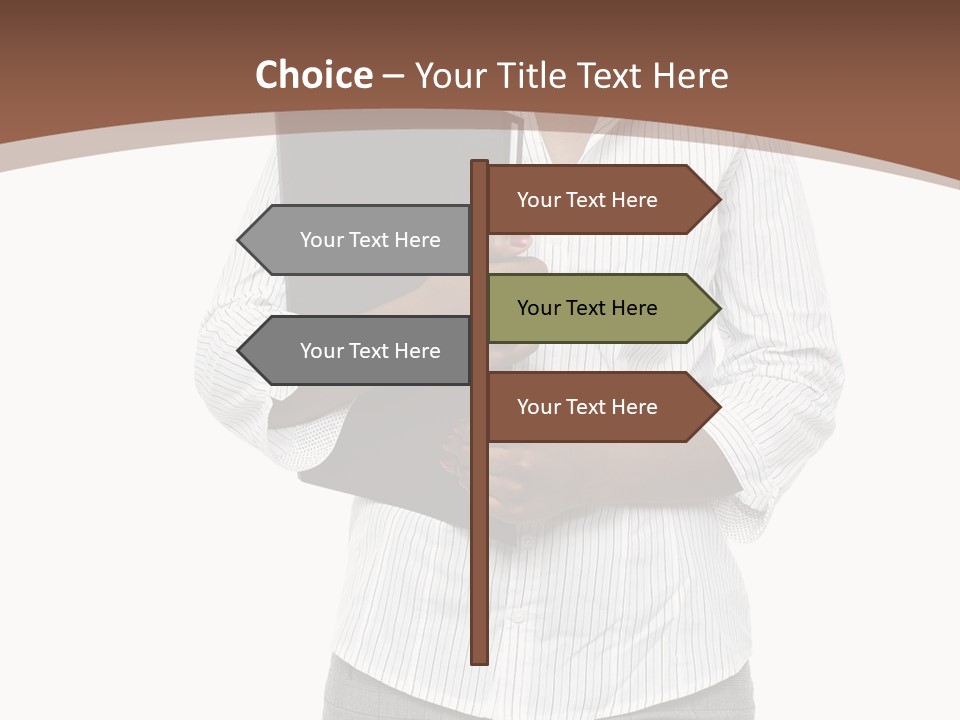 Elegant Successful Posing PowerPoint Template