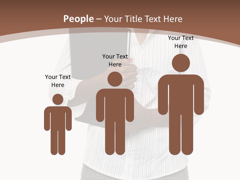 Elegant Successful Posing PowerPoint Template