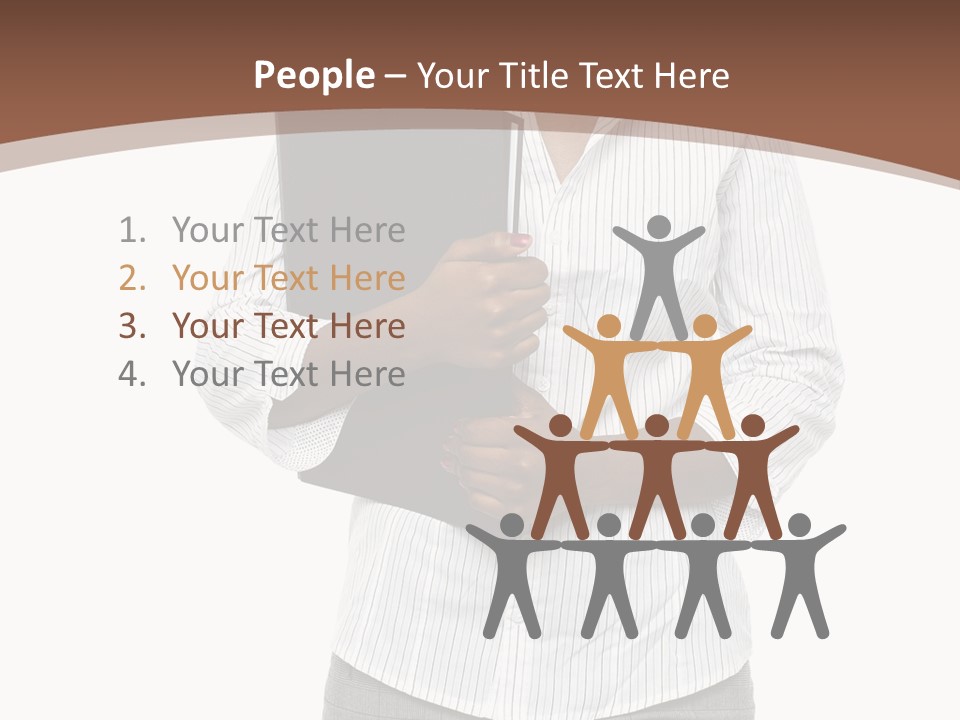 Elegant Successful Posing PowerPoint Template