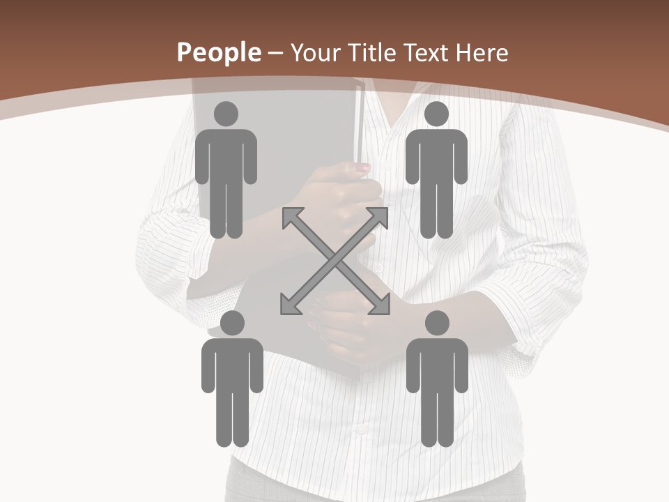 Elegant Successful Posing PowerPoint Template