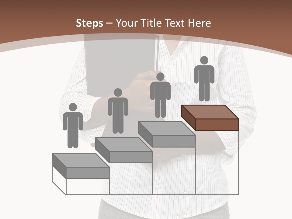 Elegant Successful Posing PowerPoint Template