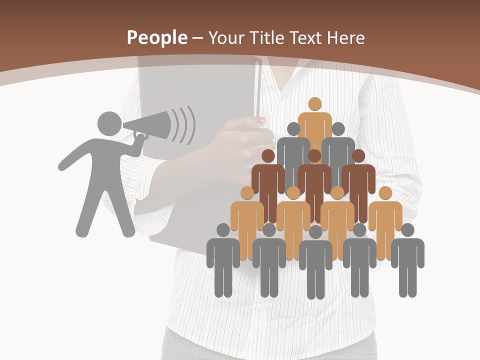 Elegant Successful Posing PowerPoint Template