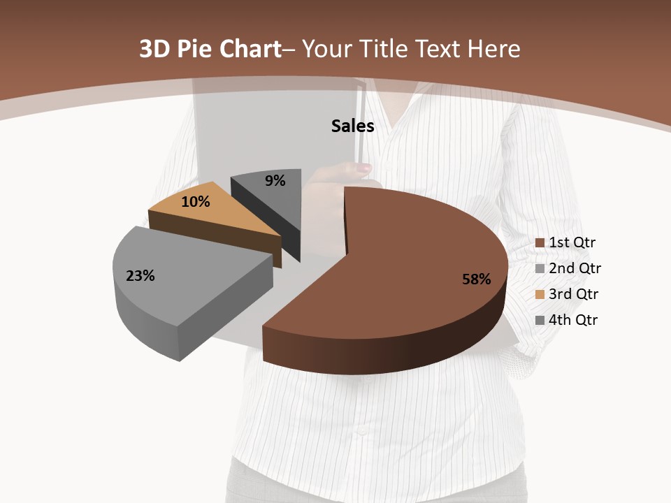 Elegant Successful Posing PowerPoint Template