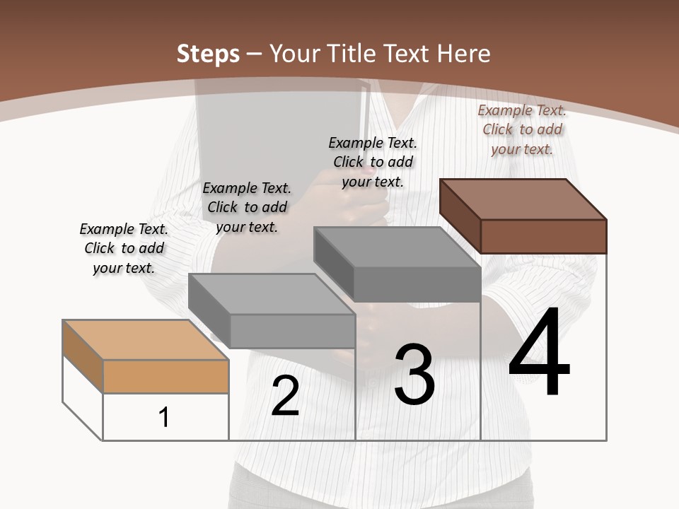 Elegant Successful Posing PowerPoint Template