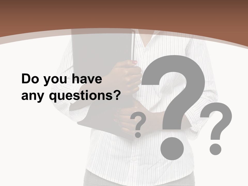 Elegant Successful Posing PowerPoint Template