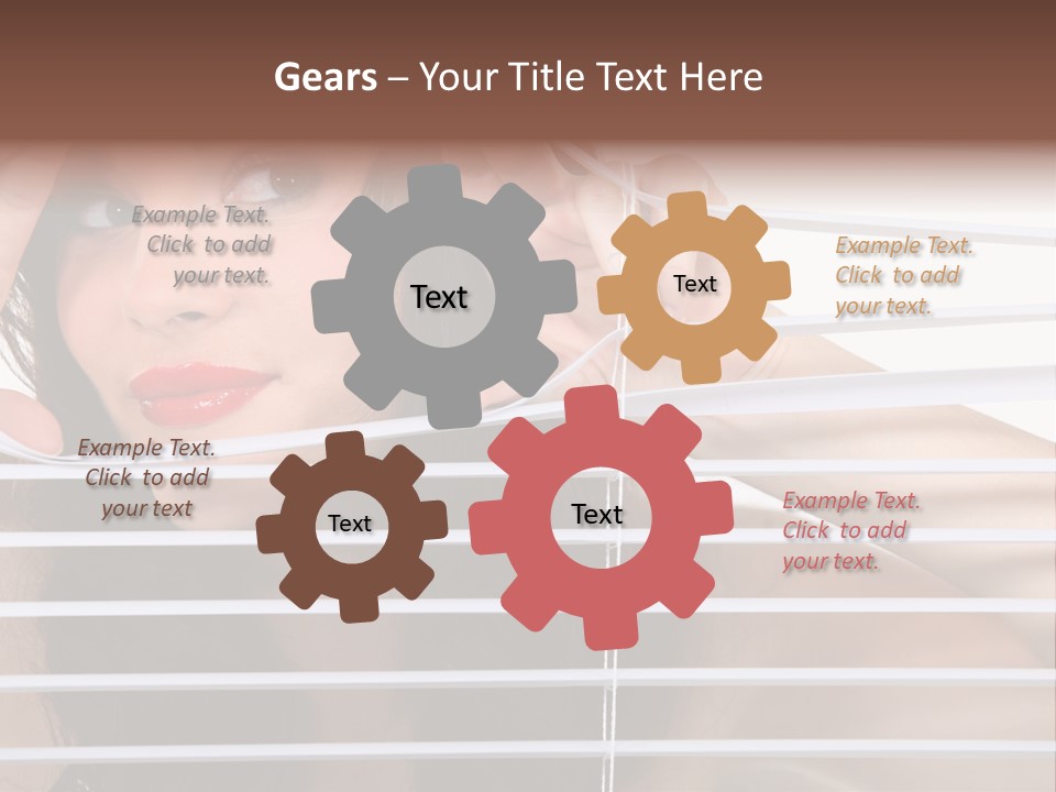 Blind Ladder Plastic PowerPoint Template