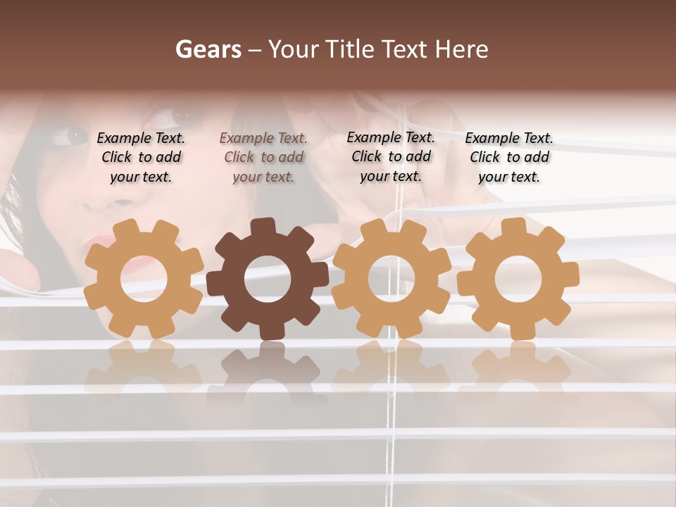 Blind Ladder Plastic PowerPoint Template