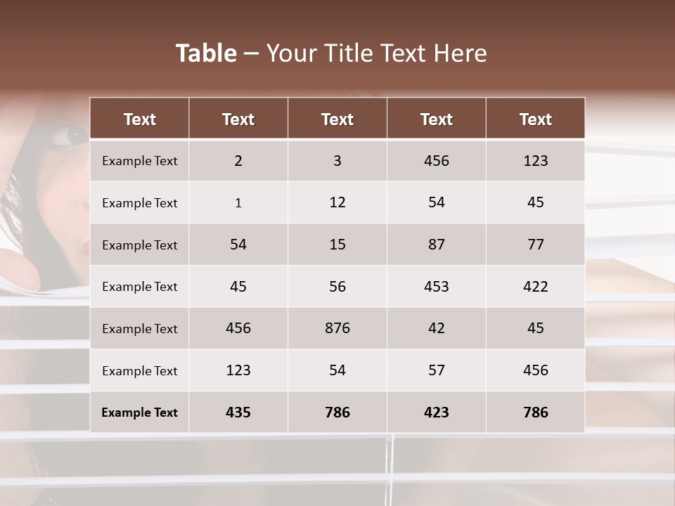 Blind Ladder Plastic PowerPoint Template