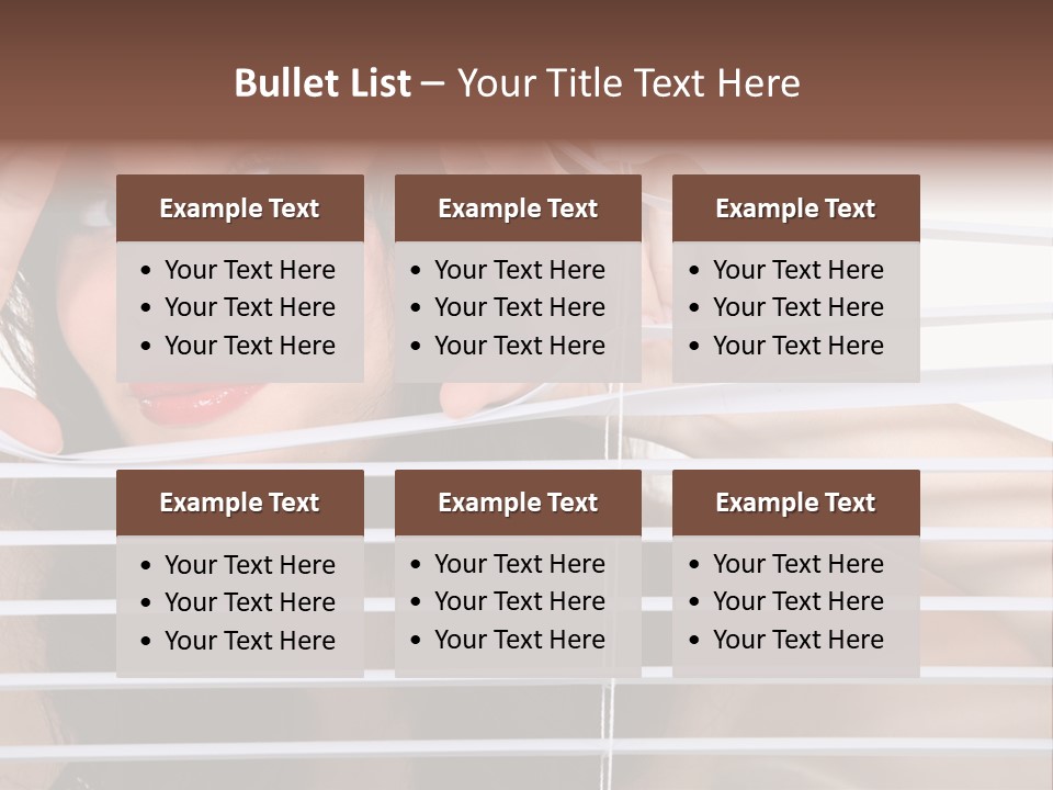 Blind Ladder Plastic PowerPoint Template