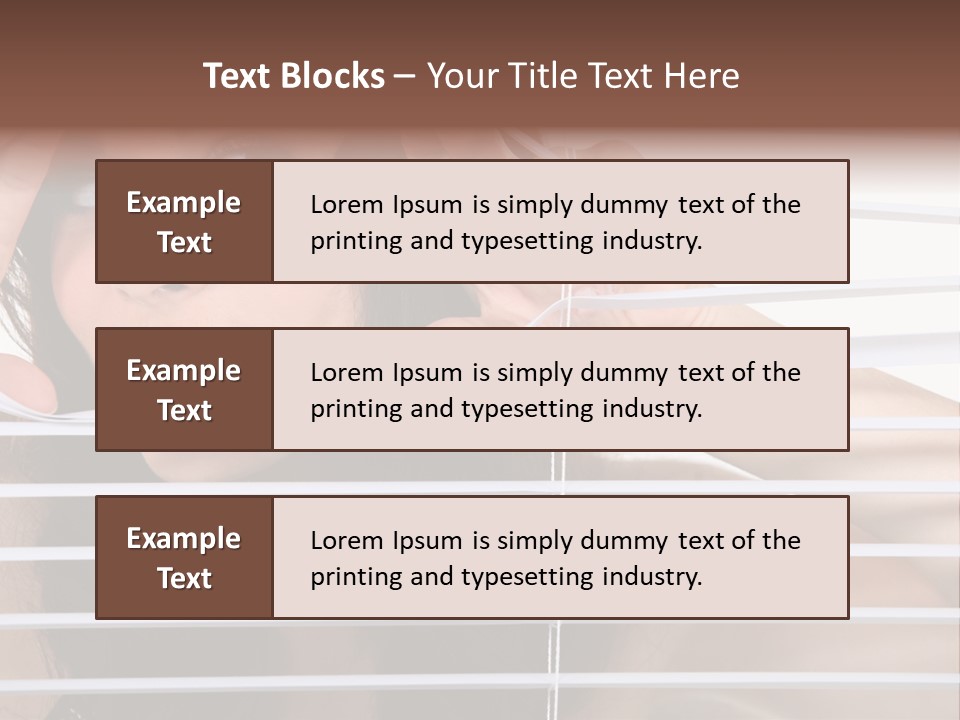 Blind Ladder Plastic PowerPoint Template