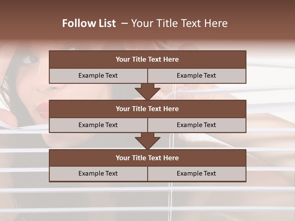 Blind Ladder Plastic PowerPoint Template