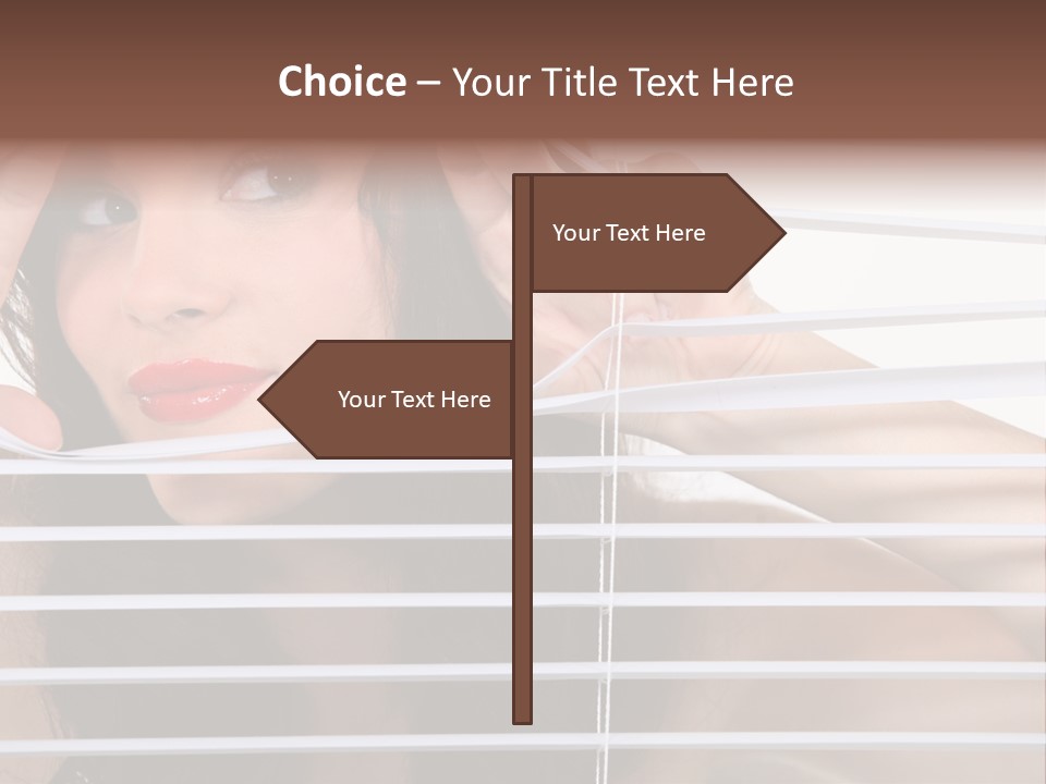 Blind Ladder Plastic PowerPoint Template