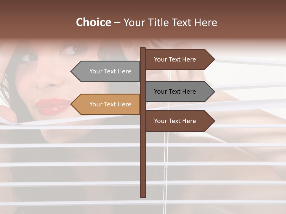 Blind Ladder Plastic PowerPoint Template