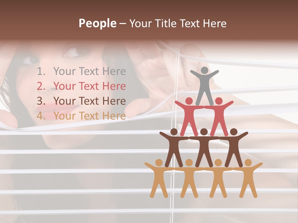 Blind Ladder Plastic PowerPoint Template