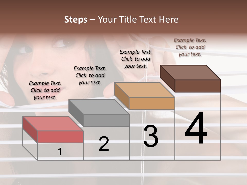 Blind Ladder Plastic PowerPoint Template
