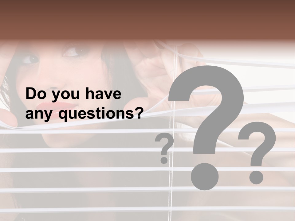 Blind Ladder Plastic PowerPoint Template