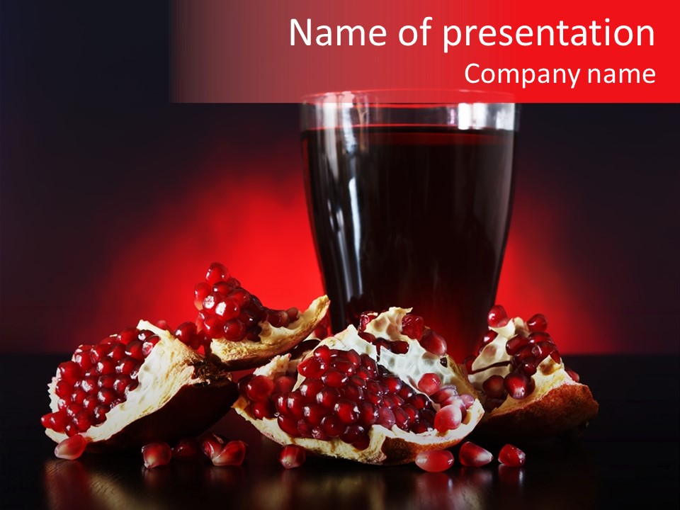 Red Plant Raw PowerPoint Template