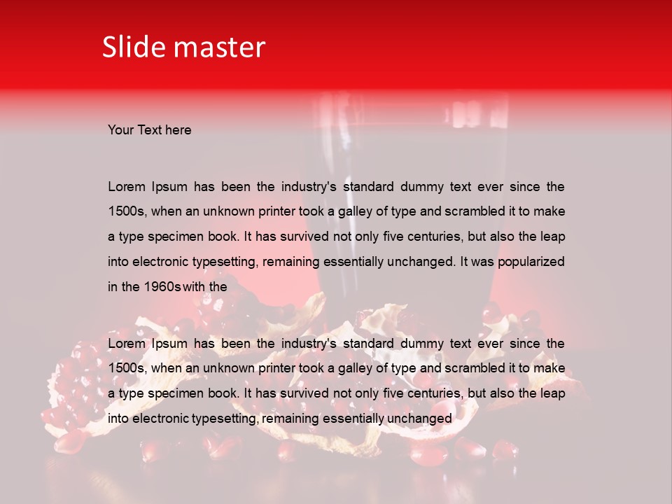 Red Plant Raw PowerPoint Template