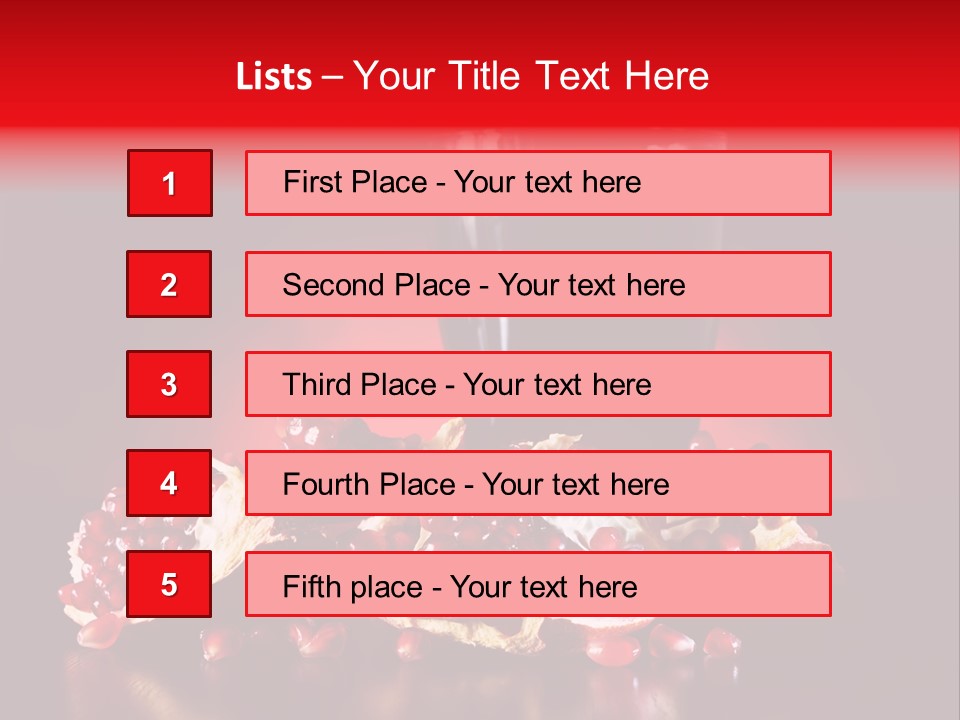 Red Plant Raw PowerPoint Template
