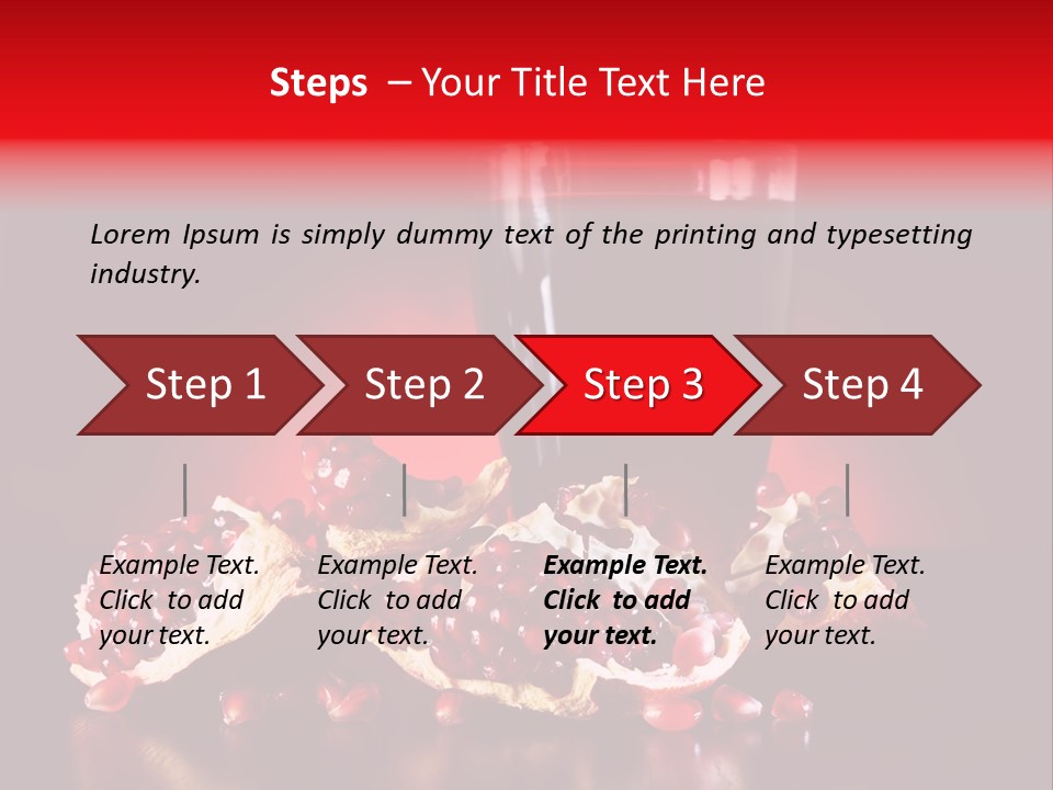 Red Plant Raw PowerPoint Template