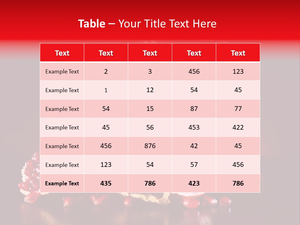 Red Plant Raw PowerPoint Template