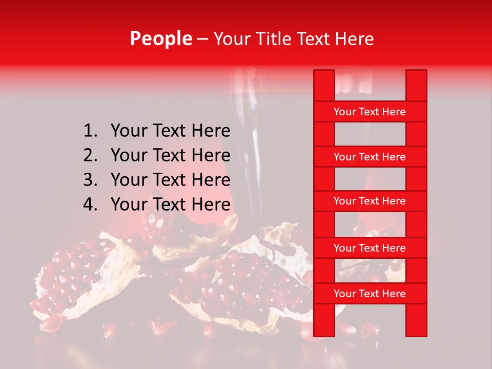 Red Plant Raw PowerPoint Template