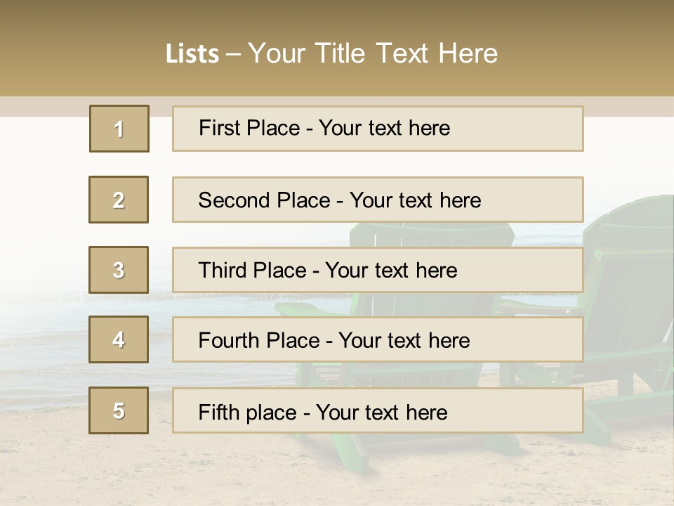 Strategy Retirement Savings Ocean View PowerPoint Template