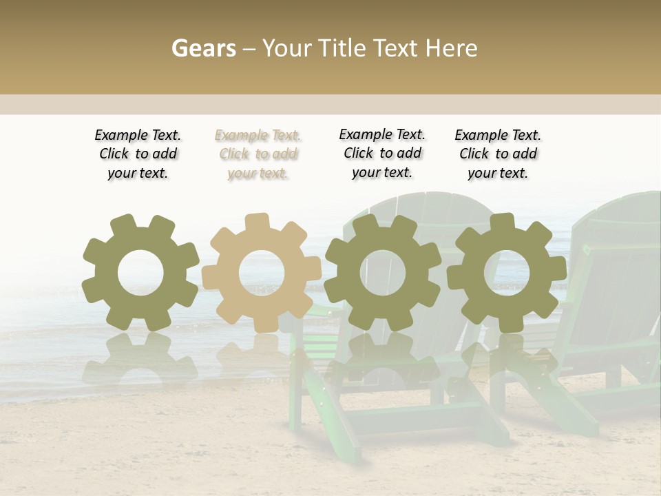 Strategy Retirement Savings Ocean View PowerPoint Template