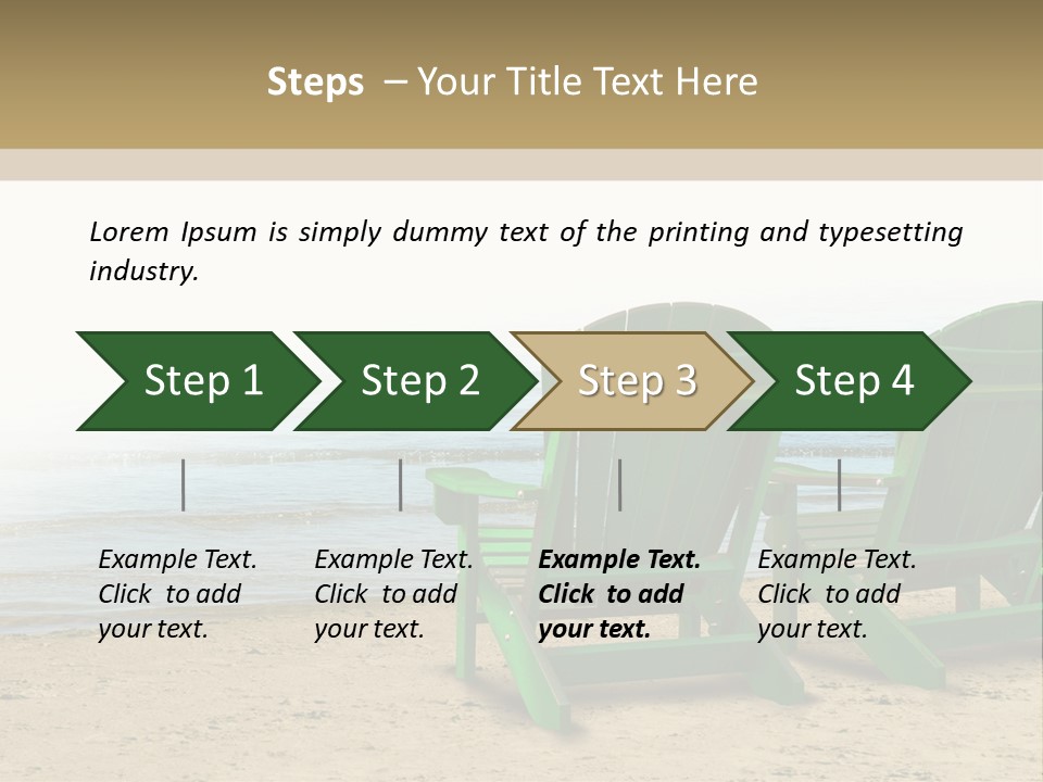 Strategy Retirement Savings Ocean View PowerPoint Template