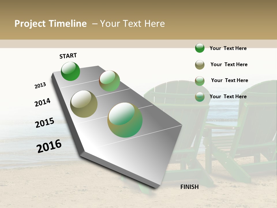 Strategy Retirement Savings Ocean View PowerPoint Template