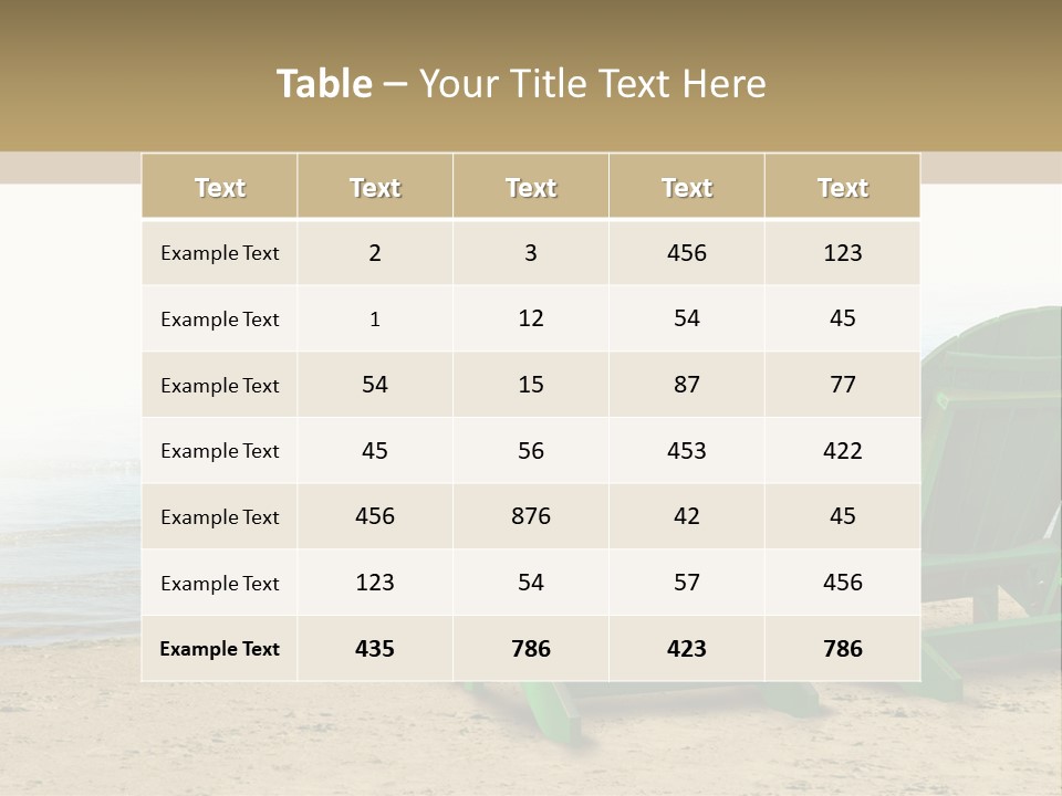 Strategy Retirement Savings Ocean View PowerPoint Template