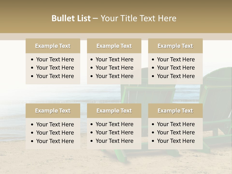 Strategy Retirement Savings Ocean View PowerPoint Template