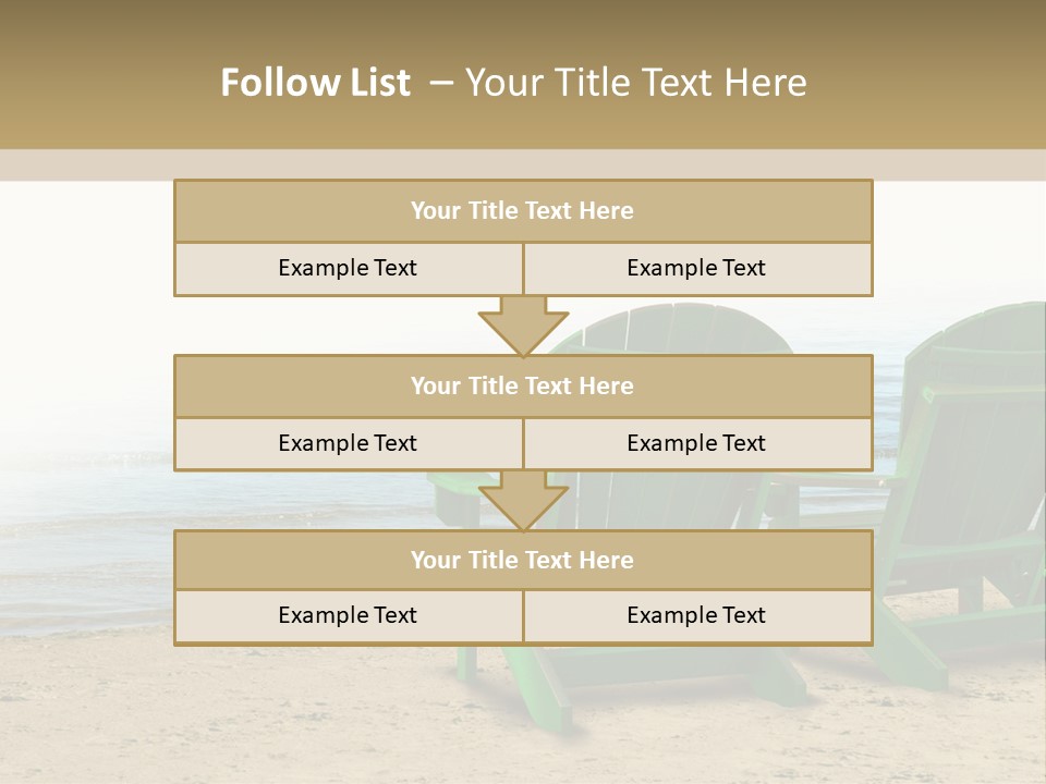 Strategy Retirement Savings Ocean View PowerPoint Template