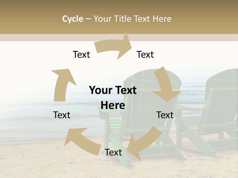 Strategy Retirement Savings Ocean View PowerPoint Template