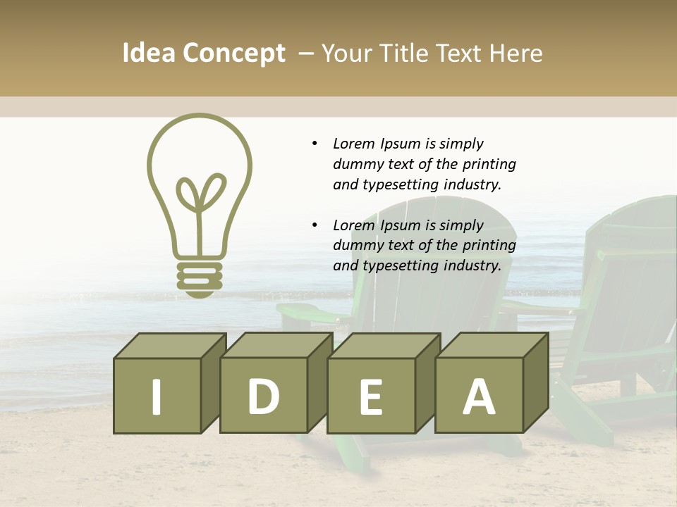 Strategy Retirement Savings Ocean View PowerPoint Template