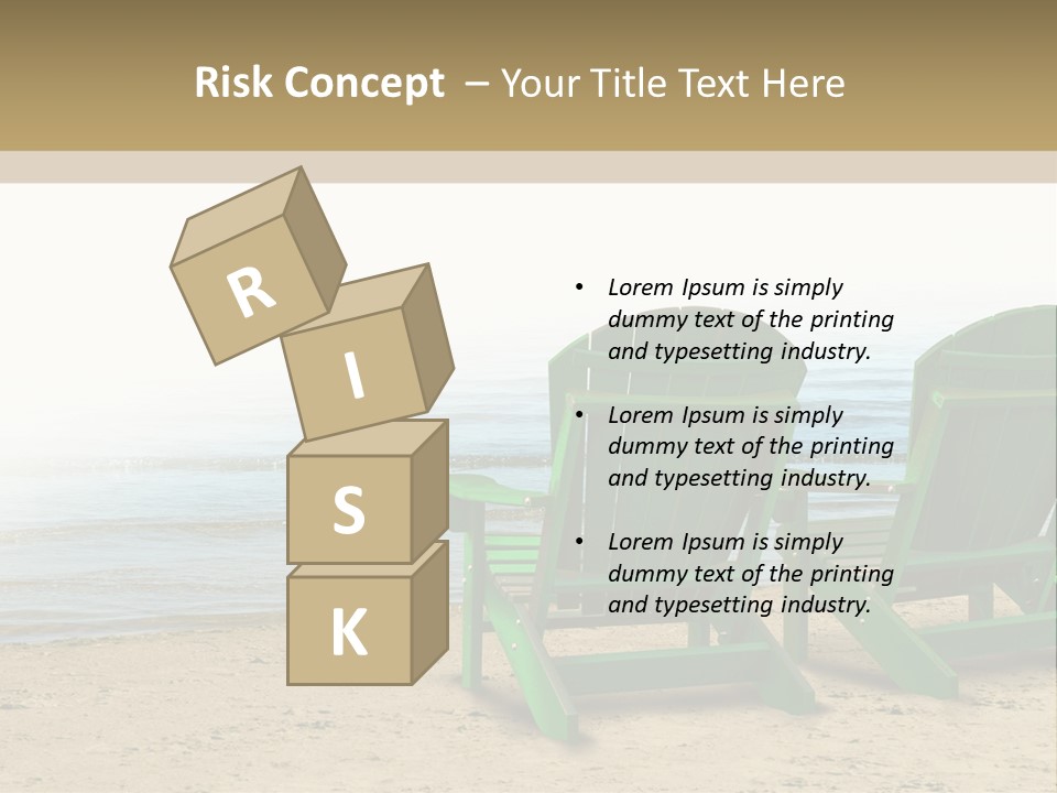 Strategy Retirement Savings Ocean View PowerPoint Template