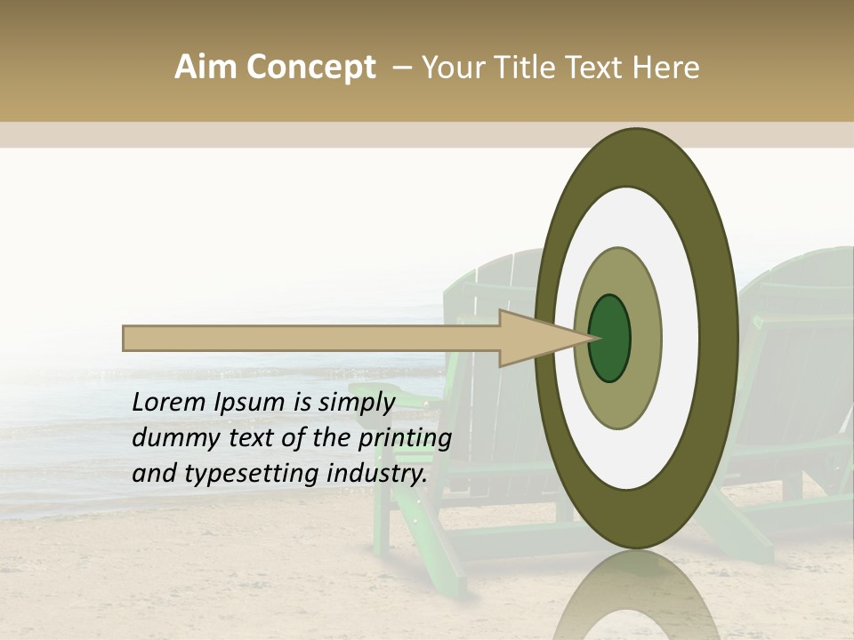 Strategy Retirement Savings Ocean View PowerPoint Template