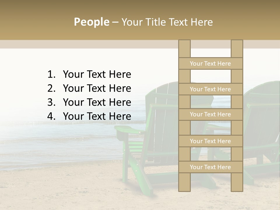 Strategy Retirement Savings Ocean View PowerPoint Template