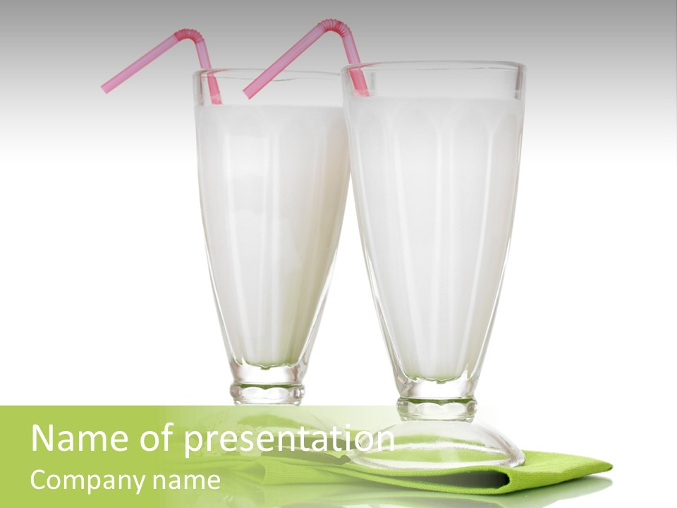 Nutritious Dessert Yogurt PowerPoint Template