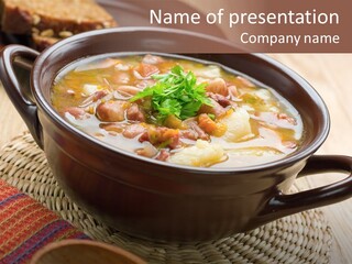 Yellow Spice Bread PowerPoint Template