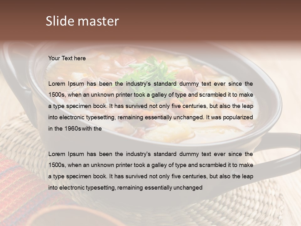 Yellow Spice Bread PowerPoint Template