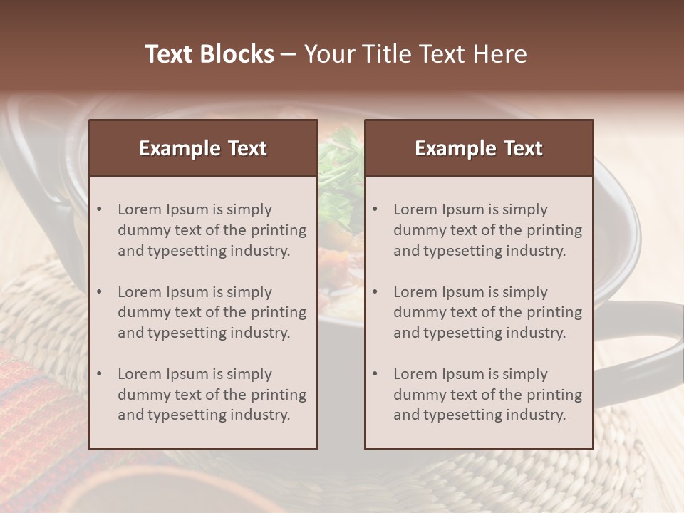 Yellow Spice Bread PowerPoint Template